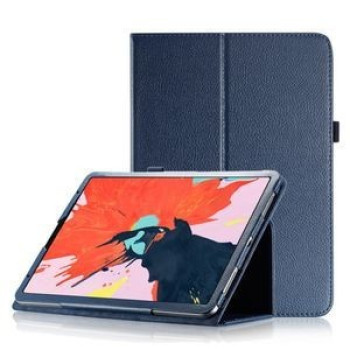 Чехол-книжка Litchi Texture на iPad Air 4 10.9 2020/Pro 11&quot; 2018 -темно-синий