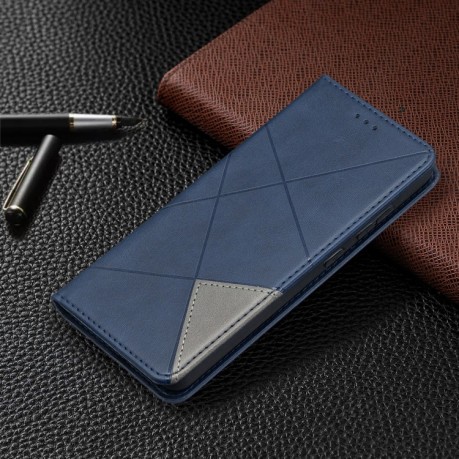 Чехол-книжка Rhombus Texture на Samsung Galaxy A52/A52s - синий