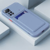 Противоударный чехол Card Slot Design для Xiaomi Redmi Note 11 / Poco M4 Pro 4G - серый