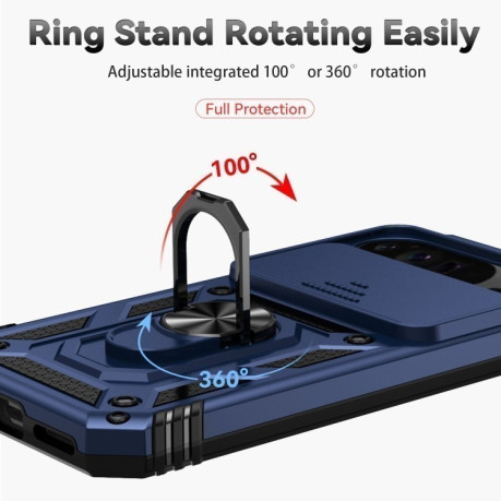 Протиударний чохол Sliding Camshield для Google Pixel 9 Pro - синій