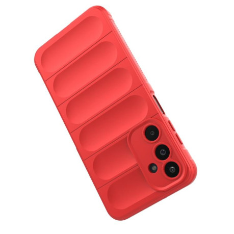 Силиконовый чехол Magic Flannel для Samsung Galaxy M16 5G - винно-красный