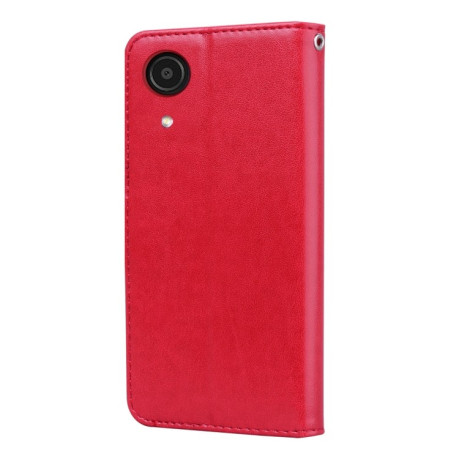 Чохол-книжка Rose Embossed Samsung Galaxy A03 Core - червоний