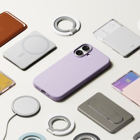 Оригінальний силіконовий чохол Ringke Silicone Magnetic з MagSafe на iPhone 17 - Purple
