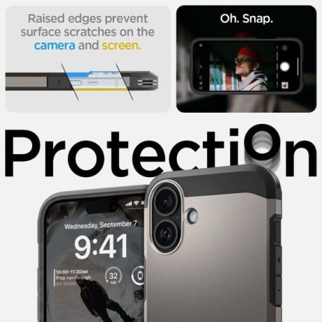 Оригинальный чехол Spigen Tough Armor Mag (Magsafe) на iPhone 16 - Gunmetal