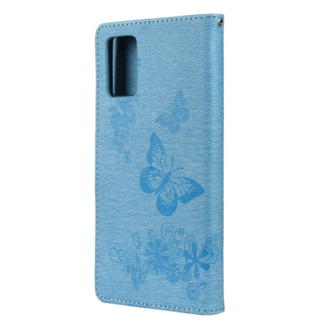 Чехол-книжка Floral Butterfly для Xiaomi Redmi Note 11 Pro 5G (China)/11 Pro+ - синий