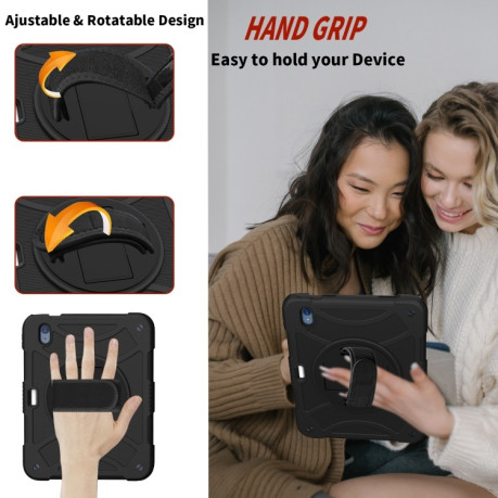 Противоударный чехол Rotary Grab для iPad 10.9 2022 - черный