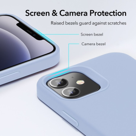 Противоударный силиконовый чехол ESR Cloud Serie на iPhone 12 mini - голубой