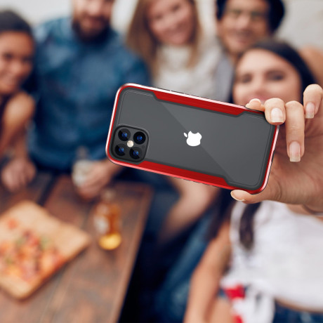 Противоударный чехол X-Fitted  X-FIGHTER  Plus Version для iPhone 12 mini-red