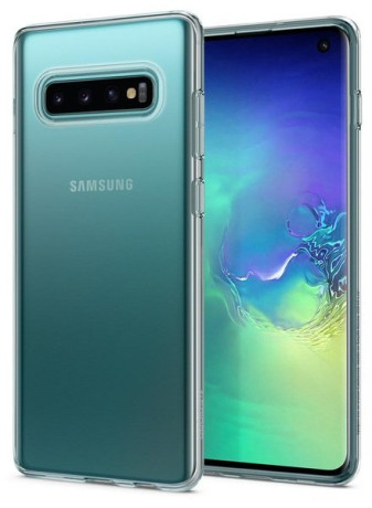 Оригинальный чехол Spigen Liquid Crystal для Samsung Galaxy S10 Crystal Clear