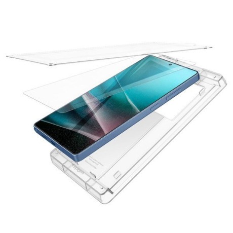Оригинальне захисне скло Spigen ELITE SHIELD EZ FIT Hybrid Glass для Samsung Galaxy S25 Ultra - Transparent