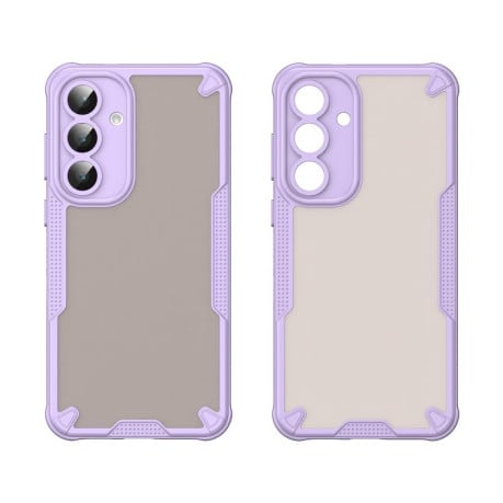 Противоударный чехол Armor Glaze гибрид на Samsung Galaxy S25 FE 5G - фиолетовый