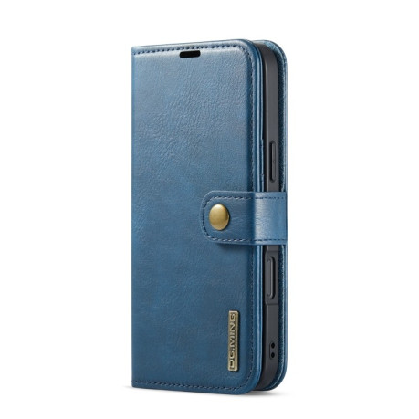 Чохол-книжка DGMING Crazy Horse Texture для iPhone 16 - синій