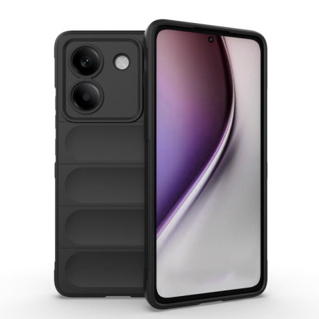 Силіконовий чохол Magic Flannel для Xiaomi Poco M7 Pro 5G - чорний