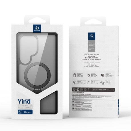 Чехол DUX DUCIS Yind Series MagSafe TPU Hybrid PC на Samsung Galaxy S25 Ultra 5G - черный