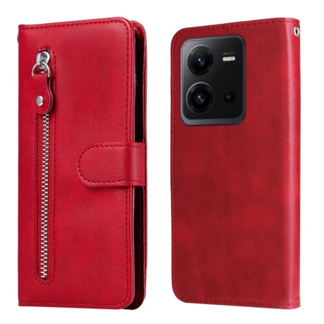 Чохол-книжка Fashion Calf Texture для Vivo V25 5G/V25e 4G - червоний