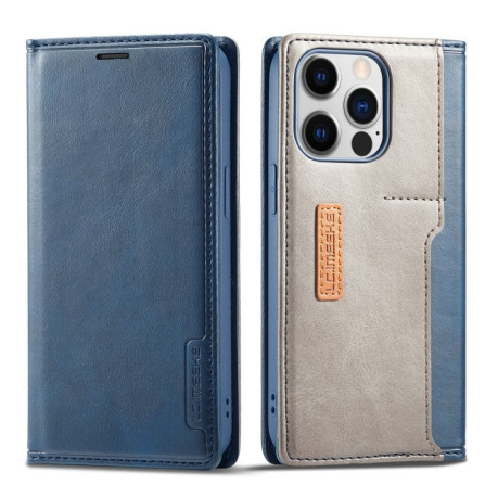 Чохол-книжка LC.IMEEKE LC-001 Series для iPhone 14 Plus - синій