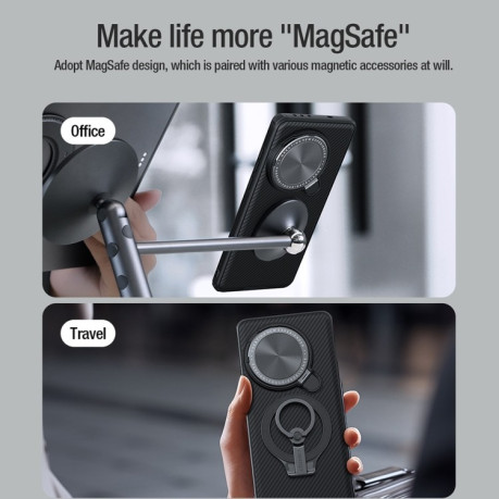 Протиударний чохол NILLKIN CamShield Prop MagSafe Magnetic на OnePlus 13 - зелений
