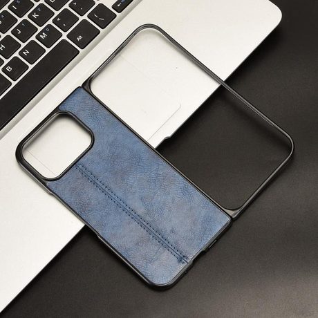 Чехол с прострочкой Sewing Cow Pattern для Google Pixel 10 Pro Fold — синий