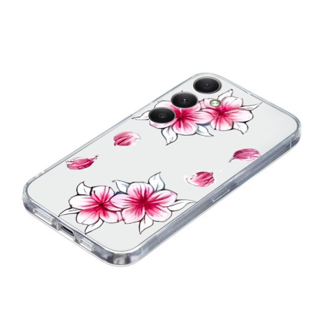 Чохол Colored Drawing Pattern Transparent TPU для Samsung Galaxy S24 FE 5G - Sakura