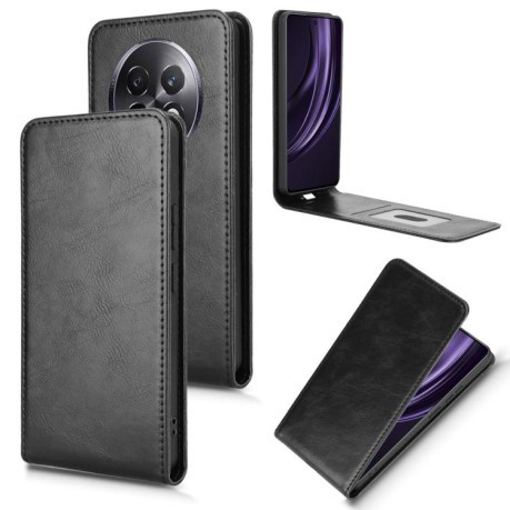 Чохол Magnetic Vertical Flip Leather для Realme 13+ 5G/13 Pro 5G/13 Pro+ - чорний