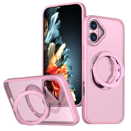 Противоударный чехол Wing Series MagSafe Magnetic Ring Holder для  iPhone 16 Plus - розовый