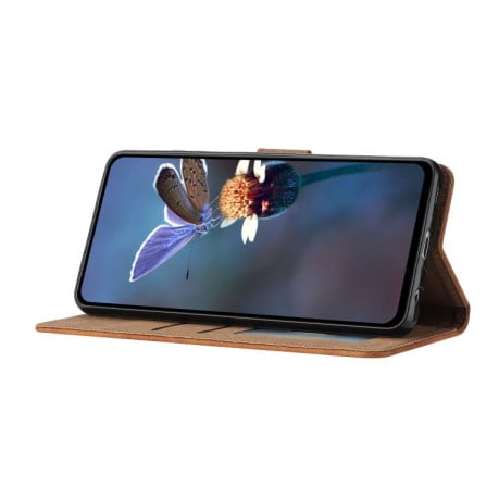 Чохол-книжка Seven Butterflies Embossed Leather для Xiaomi 14T Pro - коричневий