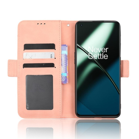 Чохол-книжка Skin Feel Calf на OnePlus 11R / Ace 2 - рожевий