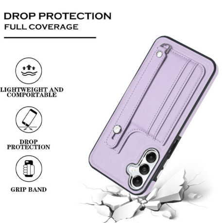 Протиударний чохол Wrist Strap Holder для Samsung Galaxy A25 5G - фіолетовий