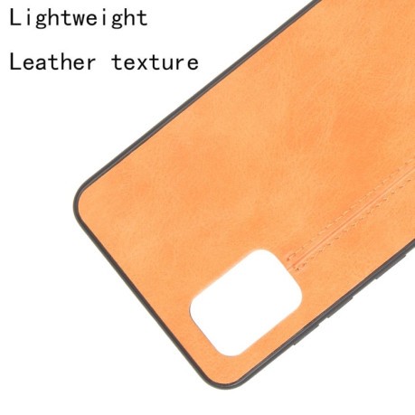 Ударозащитный чехол Sewing Cow Pattern на Samsung Galaxy A31 - оранжевый