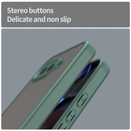 Чохол Fan Dun Series TPU Hybrid PC Frosted на Google Pixel 9a - зелений