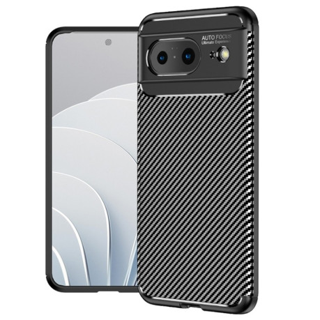Ударозащитный чехол HMC Carbon Fiber Texture на Google Pixel 8 - черный