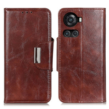 Чехол-книжка Crazy Horse Flip для OnePlus Ace / 10R - коричневый