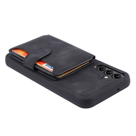 Ударозахисний чохол MagSafe Magnetic RFID Anti-theft Leather для Samsung Galaxy A35 5G - чорний
