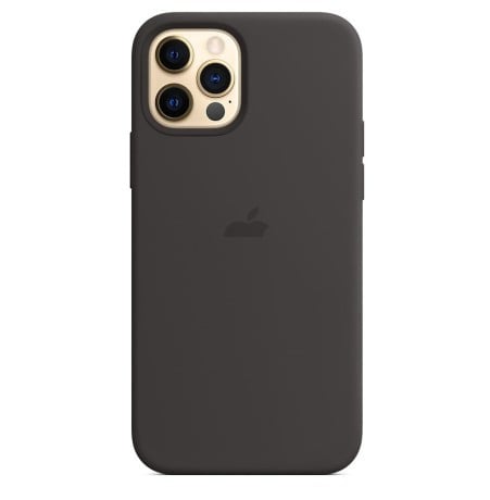 Силиконовый чехол Silicone Case Black на iPhone 12 Pro Max (без MagSafe) - премиальное качество
