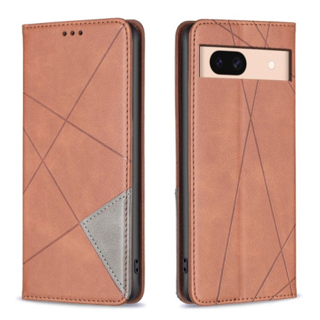 Чохол-книжка Rhombus Texture для Google Pixel 8a - коричневий