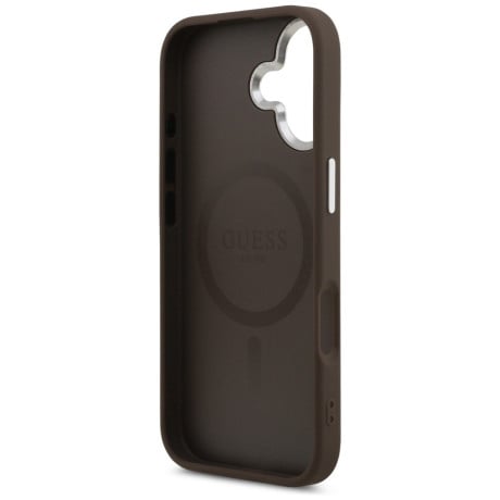 Оригинальный чехол Guess Classic Logo с MagSafe на iPhone 17 - Brown