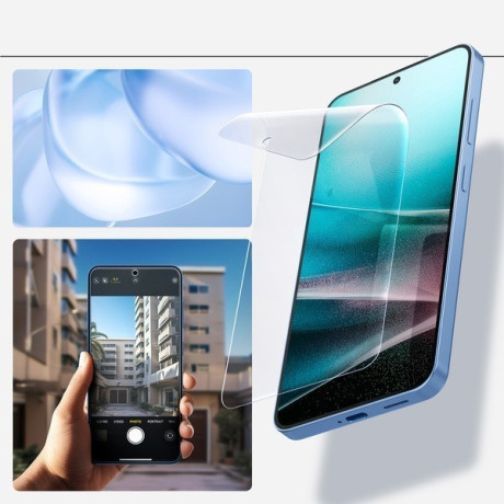 Оригинальна захисна плівка Spigen ELITE SHIELD EZ FIT Hybrid Glass для Samsung Galaxy S25+ - Transparent