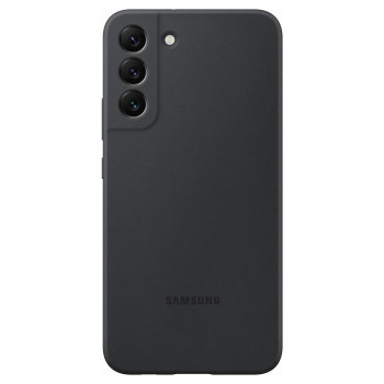 Оригинальный чехол-книжка Samsung Silicone Cover Rubber для Samsung Galaxy S22 Plus -  black