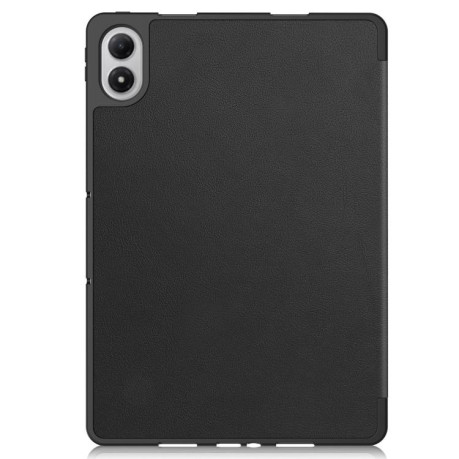 Чехол-книжка Escase с тройной складкой и держателем стилуса на Xiaomi Redmi Pad 2 Pro — чёрный