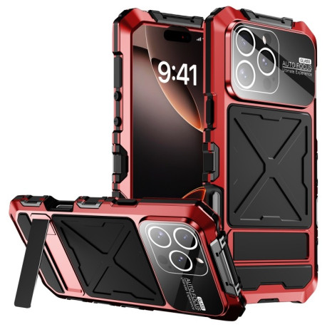 Противоударный чехол R-JUST Life Waterproof для iPhone 16 Pro Max - красный