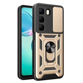 Протиударний чохол Sliding Camshield для Infinix Hot 50 4G - золотий