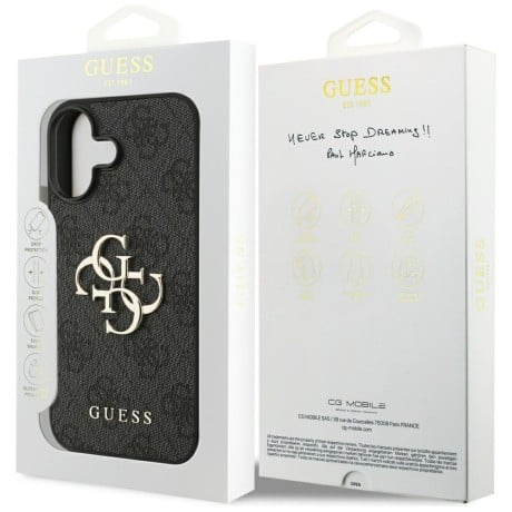 Оригінальний чохол Guess 4G Big Logo на iPhone 17 - Black