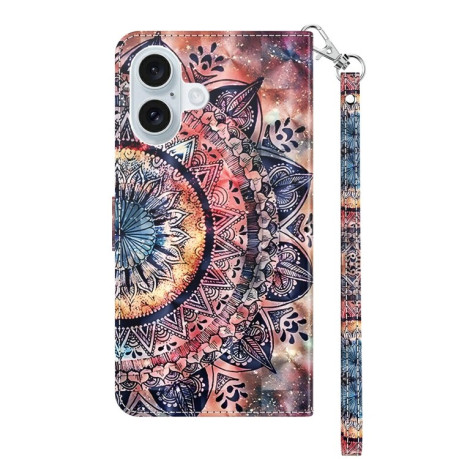 Чехол-книжка 3D Painting для iPhone 16 - Mandala