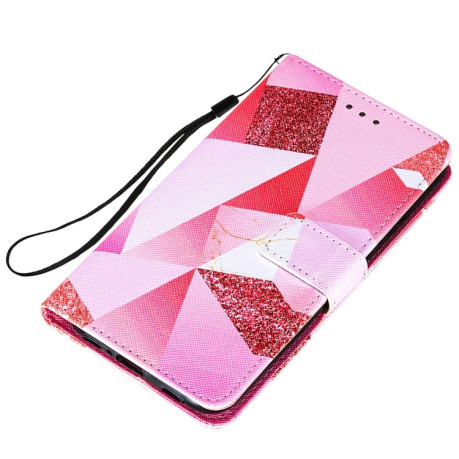 Чохол-книга Cross Texture Painting Samsung Galaxy A52/A52s - Pink Rhombus
