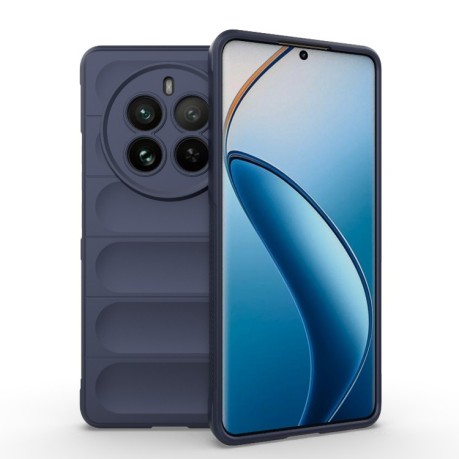 Силиконовый чехол Magic Flannel для Realme 12 Pro / 12 Pro+ - синий