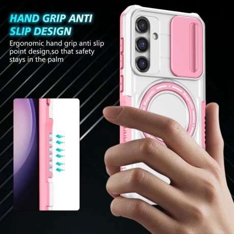 Протиударний чохол Sliding Camshield Magsafe Holder Samsung Galaxy S23 FE 5G - рожевий