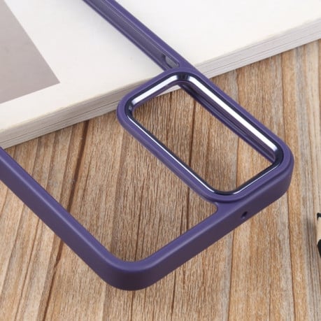 Противоударный чехол Clear Acrylic Soft для Samsung Galaxy S23 5G - фиолетовый