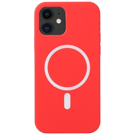 Чохол протиударний Nano Silicone (Magsafe) для iPhone 11 - червоний
