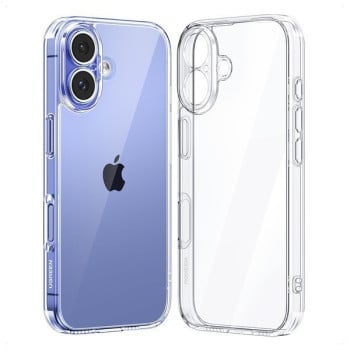 Оригинальный чехол Ugreen Gel Frame Classy Clear для iPhone 16 Plus - Transparent