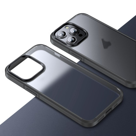 Протиударний чохол Wlons Ice Crystal для iPhone 15 Pro - сірий